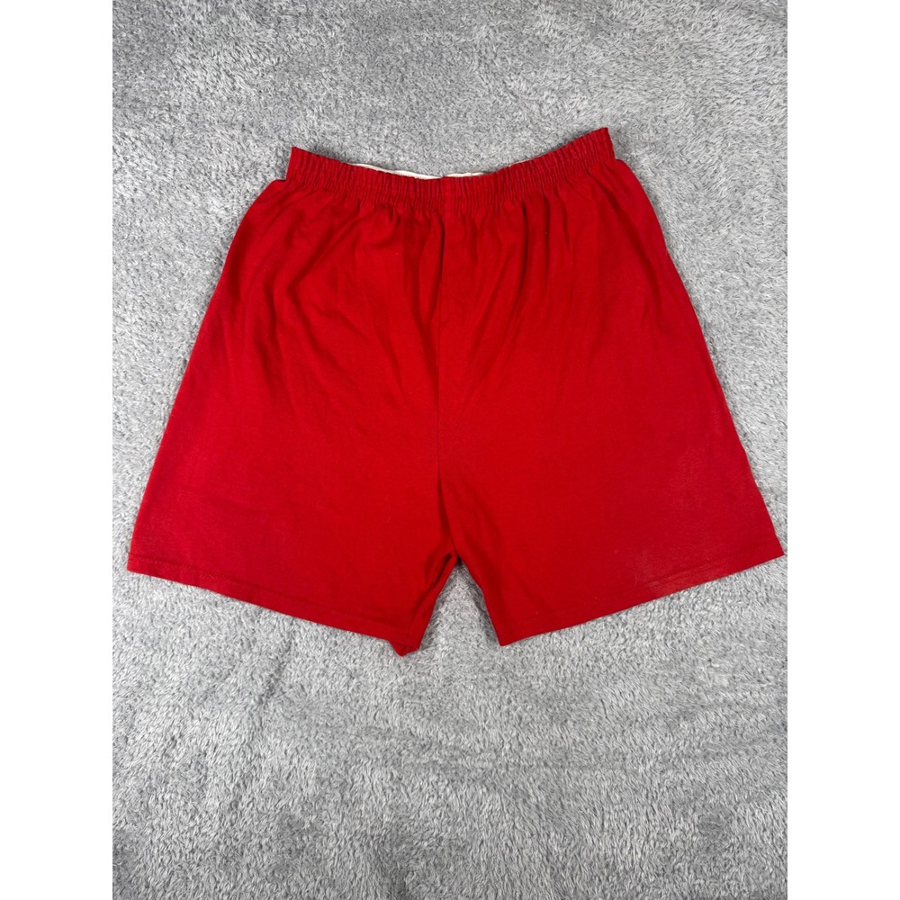 M.J. Soffe Athletic Shorts Adult Medium Red Good Vintage USA Made Gym Loungewear